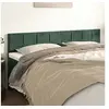 Image de Hoofdborden 2 st 100x5x78/88 cm fluweel donkergroen346099