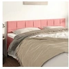 Image de Hoofdborden 2 st 100x5x78/88 cm fluweel roze346101