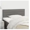 Image de Tête de lit Gris foncé 90x5x78 88 cm Tissu