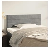 Image de Hoofdbord 90x5x78/88 cm fluweel lichtgrijs346124