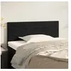 Image de Tête de lit Noir 90x5x78 88 cm Velours