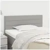 Image de Tête de lit Gris clair 100x5x78 88 cm Tissu