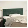Image de Hoofdbord 100x5x78/88 cm fluweel donkergroen346141