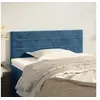 Image de Hoofdbord 100x5x78/88 cm fluweel donkerblauw346142
