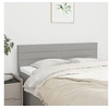 Image de Têtes de lit 2 pcs Gris clair 72x5x78 88 cm Tissu
