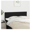 Image de Têtes de lit 2 pcs Noir 72x5x78 88 cm Tissu
