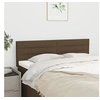 Image de Têtes de lit 2 pcs Marron foncé 72x5x78 88 cm Tissu