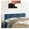 Image de Hoofdborden 2 st 72x5x78/88 cm fluweel donkerblauw346156