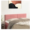 Image de Hoofdborden 2 st 72x5x78/88 cm fluweel roze346157