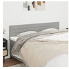 Image de Têtes de lit 2 pcs Gris clair 80x5x78/88 cm Tissu346158