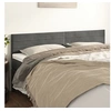 Image de Hoofdborden 2 st 100x5x78/88 cm fluweel donkergrijs346195