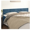 Image de Hoofdborden 2 st 100x5x78/88 cm fluweel donkerblauw346198