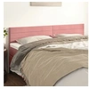 Image de Hoofdborden 2 st 100x5x78/88 cm fluweel roze346199