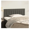 Image de Hoofdbord 80x5x78/88 cm fluweel donkergrijs346209