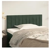 Image de Hoofdbord 100x5x78/88 cm fluweel donkergroen346239
