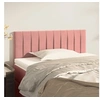 Image de Hoofdbord 100x5x78/88 cm fluweel roze346241
