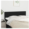 Image de Hoofdborden 2 st 72x5x78/88 cm stof zwart346244