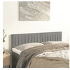 Image de Hoofdborden 2 st 72x5x78/88 cm fluweel lichtgrijs346250