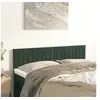 Image de Hoofdborden 2 st 72x5x78/88 cm fluweel donkergroen346253