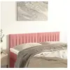 Image de Hoofdborden 2 st 72x5x78/88 cm fluweel roze346255