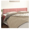 Image de Hoofdborden 2 st 80x5x78/88 cm fluweel roze346269