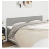 Image de Hoofdborden 2 st 90x5x78/88 cm stof lichtgrijs346270