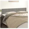 Image de Hoofdborden 2 st 90x5x78/88 cm fluweel lichtgrijs346278