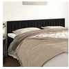 Image de Hoofdborden 2 st 90x5x78/88 cm fluweel zwart346280