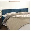 Image de Hoofdborden 2 st 90x5x78/88 cm fluweel donkerblauw346282