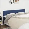 Image de Hoofdborden 2 st 100x5x78/88 cm stof blauw346290