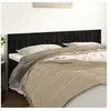 Image de Hoofdborden 2 st 100x5x78/88 cm fluweel zwart346294