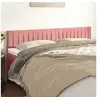 Image de Hoofdborden 2 st 100x5x78/88 cm fluweel roze346297