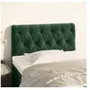 Image de Tête de lit Vert foncé 80x7x78 88 cm Velours