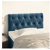 Image de Hoofdbord 80x7x78/88 cm fluweel donkerblauw346310