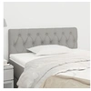 Image de Tête de lit Gris clair 90x7x78 88 cm Tissu
