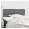Image de Tête de lit Gris foncé 90x7x78 88 cm Tissu