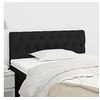 Image de Tête de lit Noir 90x7x78 88 cm Tissu