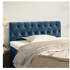 Image de Hoofdbord 90x7x78/88 cm fluweel donkerblauw346324