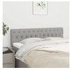 Image de Hoofdborden 2 st 72x7x78/88 cm stof lichtgrijs346340