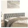 Image de Hoofdborden 2 st 72x7x78/88 cm fluweel lichtgrijs346348