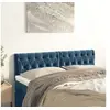 Image de Hoofdborden 2 st 72x7x78/88 cm fluweel donkerblauw346352