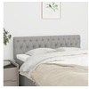 Image de Hoofdborden 2 st 80x7x78/88 cm stof lichtgrijs346354