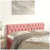 Image de Hoofdborden 2 st 80x7x78/88 cm fluweel roze346367