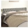 Image de Hoofdborden 2 st 100x7x78/88 cm fluweel lichtgrijs346390