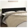 Image de Hoofdborden 2 st 100x7x78/88 cm fluweel zwart346392