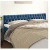 Image de Hoofdborden 2 st 100x7x78/88 cm fluweel donkerblauw346394