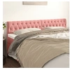 Image de Hoofdborden 2 st 100x7x78/88 cm fluweel roze346395