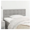 Image de Tête de lit Gris clair 90x5x78 88 cm Tissu