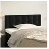 Image de Tête de lit Noir 90x5x78 88 cm Velours
