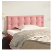Image de Hoofdbord 90x5x78/88 cm fluweel roze346435